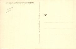 CPA Publicite Un coquet pavillon construit en everite