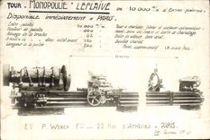 CPA Publicite Tour Monopoulie Leflaive Weber Rue d'Athenes Paris
