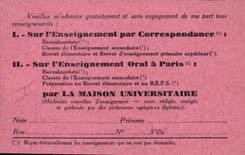 CPA Publicite Maison Universitaire Boulevard Saint Germain Paris 5eme Georges Ferte Lycee Louis le Grand