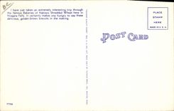 CPA Publicite The home of Nabisco Shredded Wheat at Niagara FAlls NY