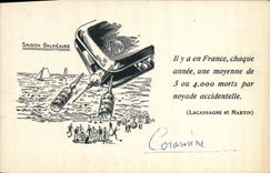 CPA Publicite Saison balneaire Coranine