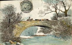 Vintage Postcard Bridge