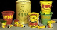 CPA Publicite Salon d'atelier Arma 