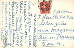 Postal Fantasia Ilustrador Mujer Esquí