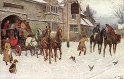 CPA Fantaisie Illustrateur Caleche Chevaux