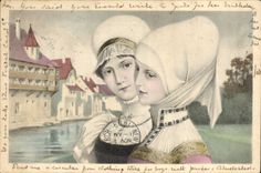 CPA Fantaisie Illustrateur Femmes