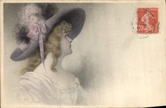 CPA Fantaisie Illustrateur Femme