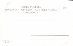 Postal Fantasia Ilustrador Desenvuelto Perros Automóvil Caza