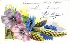 CPA Fantaisie Fleurs 