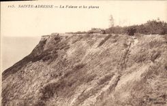 CPA Phare Sainte Adresse La falaise et les phares 