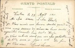 Vintage Postcard Militaria life of the Sailor a hammock