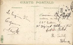 Vintage Postcard Militaria life of the Marine Exercise of pointing