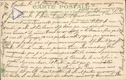 Vintage Postcard Militaria life of the Sailor School of fanionnage