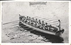 CPA Militaria La vie du Marin Un canot major 