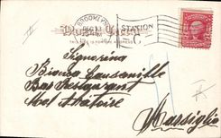 CPA Drapeau Femme France