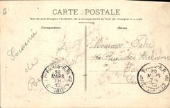 Postal Reloj monumental de la catedral de Beauvais