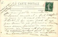 Postal Reloj Clermont Ferrand el Jacquemart de la catedral