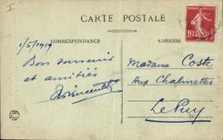 Postal Reloj astronómico Lyon Catedral St Jean