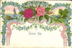 CPA Fantaisie Fleurs 