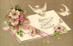 CPA Fantaisie Fleurs Colombes