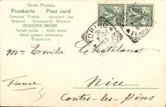 CPA Fantaisie Femme Agneau 