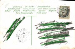 Vintage Postcard Fantasy Flowers Year 1906 Clover