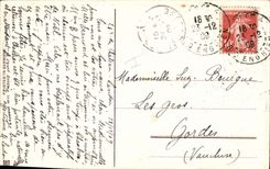 CPA Fantaisie Fleurs Houx Noel