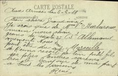 Postal Folclore Vid Vino Vendimias Champaña Epernay Trabajo del vino de Champaña una obra de bodegas