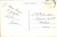 Vintage Postcard Folklore Vine Wine Grape harvest Champagne Surroundings of Epernay