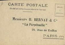 CPA Publicite Bernat La Perpetuelle Rue de Buffon Paris 