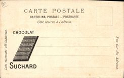 CPA Publicite Chocolat Suchard Orleans 