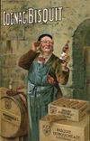 Vintage Postcard Publicity Bisquit Cognac