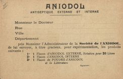 CPA Publicite Societe de l'Aniodol Rue des Mathurins Paris