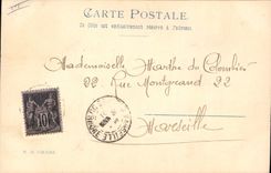 CPA Fantaisie Femme Illustrateur Agneaux