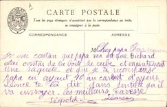 CPA Illustrateur Haffner Bateau Cote d'Afrique Le passage de la barre en surf coat 