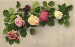 CPA Fantaisie Fleurs 