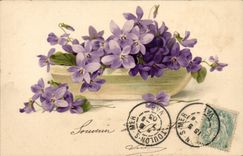 CPA Fantaisie Fleurs 