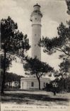 Vintage Postcard Headlight of the Cape Arcachon Tag