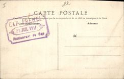 Vintage Postcard Headlight the Cape Frehel rocks and caves