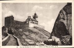 Vintage Postcard Island of Brehat Rocks of the Headlight of the Peacock