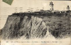 Vintage Postcard Headlight Cape Le Havre of Heve