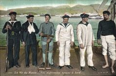CPA Militaria La vie du Marin Les differentes tenues a bord