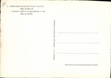 Modern Postcard Militaria Paris Ravelled of the troops of the army Leclerc Street of Rivoli