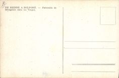 Modern Postcard Militaria Of His has Belfort Patrouille of Senegalese in the Vosges