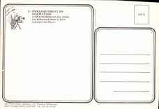 Modern Postcard Militaria Debarquement in Normandy the supply of Allies east unloads in the port restores Le Havre