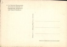 Modern Postcard Militaria the Marshal Montgomery and General Eisenhower