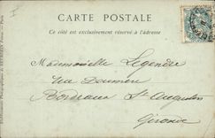 Postal Alrededores de Clermont Ferrand el templo de Mercurio y el observatorio del Puy de Cúpula