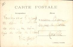 Postal Reloj Vagado de Versalles Péndulo Imperio