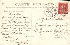 Postal Reloj Bazeilles Habitación de los últimos cartuchos el hrologe afectada de una bola Militaria