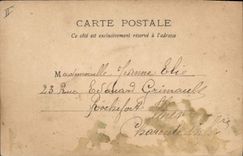 Vintage Postcard Fantasy Woman Clock